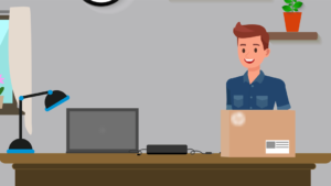 A user preparing their equipment and verifying details for the UPS pickup tutorial.