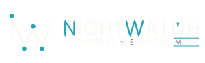 Nightwatch landing page header featuring logo and tagline for rapid eLearning development and next-day training delivery.