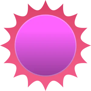 Purple sun icon representing timezone-aligned eLearning development services for next-day delivery