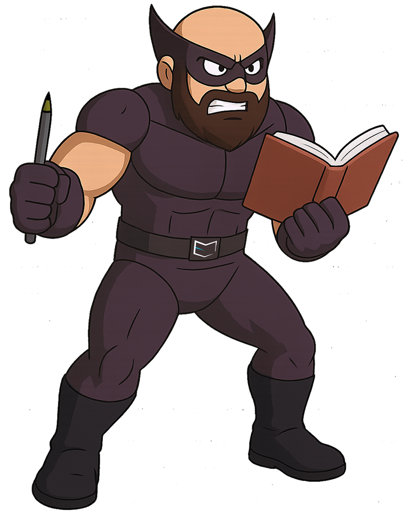 eLearning superhero character