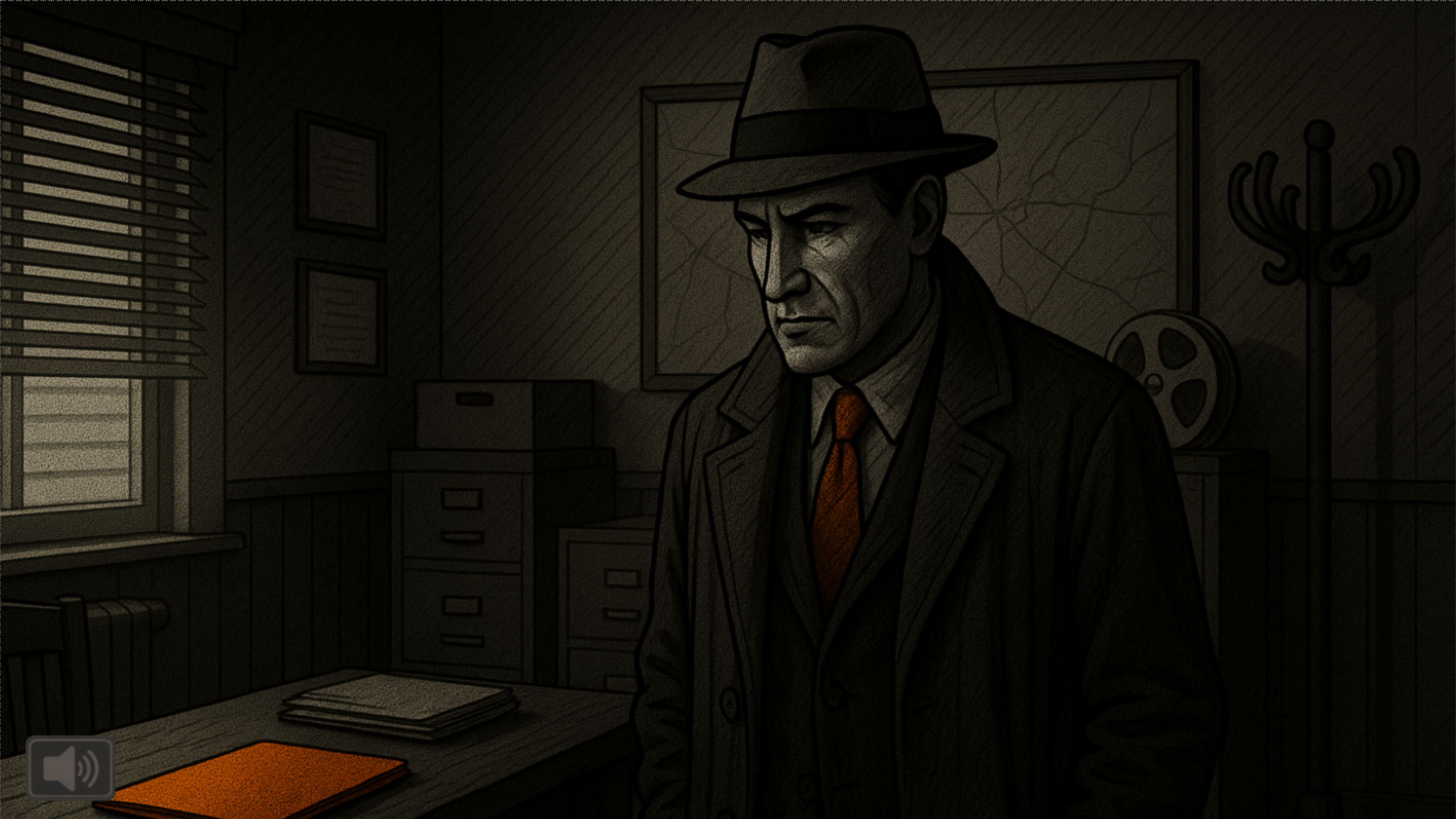 Stylized detective character representing interactive video walkthroughs with branching or quizzes for SaaS onboarding or training