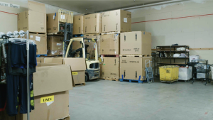 Warehouse scene from a nonprofit documentary film highlighting training video creation for nonprofits and internal culture storytelling